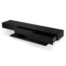 Follian  70" TV Stand, Black Finish Acme