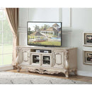Gorsedd  74" TV Stand, Golden Ivory Finish Acme