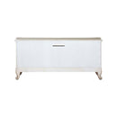 Gorsedd  74" TV Stand, Golden Ivory Finish Acme