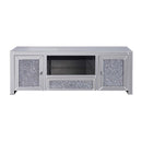 Noralie  59" TV Stand, Mirrored & Faux Diamonds Acme