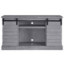Amrita  59" TV Stand w/Fireplace, Gray Oak Finish Acme