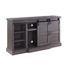 Admon  63" TV Stand w/Fireplace, Gray Oak Finish Acme