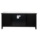 Noralie  59" TV Stand w/Fireplace, Mirrored & Faux Diamonds Acme