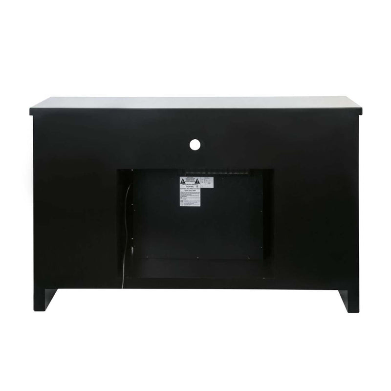 Noralie  59" TV Stand w/Fireplace, Mirrored & Faux Diamonds Acme