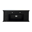 Noralie  67" TV Stand w/Fireplace & Led, Mirrored & Faux Diamonds Acme