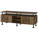 Ensata II  24" TV Stand, Rustic Oak  & Black Finish Acme