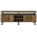 Ensata II  24" TV Stand, Rustic Oak  & Black Finish Acme