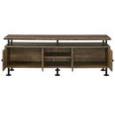 Ensata II  24" TV Stand, Rustic Oak  & Black Finish Acme