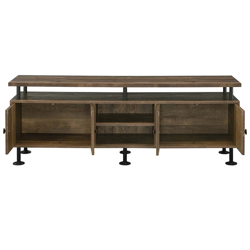Ensata II  24" TV Stand, Rustic Oak  & Black Finish Acme