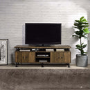 Ensata II  24" TV Stand, Rustic Oak  & Black Finish Acme