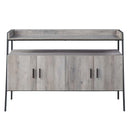 Samiya  52" TV Stand, Gray Oak & Black Finish Acme