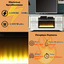 Noralie  67" TV Stand w/Fireplace, Mirrored & Faux Diamonds Acme