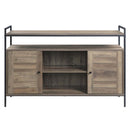 Baina  52" TV Stand, Rustic Oak & Black Finish Acme