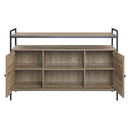 Baina  52" TV Stand, Rustic Oak & Black Finish Acme