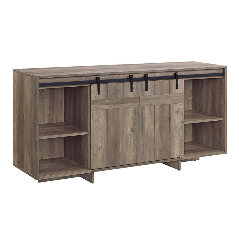 Bellarosa  60" TV Stand, Gray Washed Finish Acme