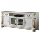 Vendome II  83" TV Stand, Antique Pearl Finish Acme