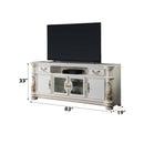 Vendome II  83" TV Stand, Antique Pearl Finish Acme
