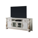 Vendome II  83" TV Stand, Antique Pearl Finish Acme