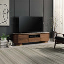 Willene  71" TV Stand, Ceramic Top & Walnut Finish Acme