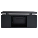 Drisana  59" TV Stand w/Fireplace, Black Mirrored Finish Acme