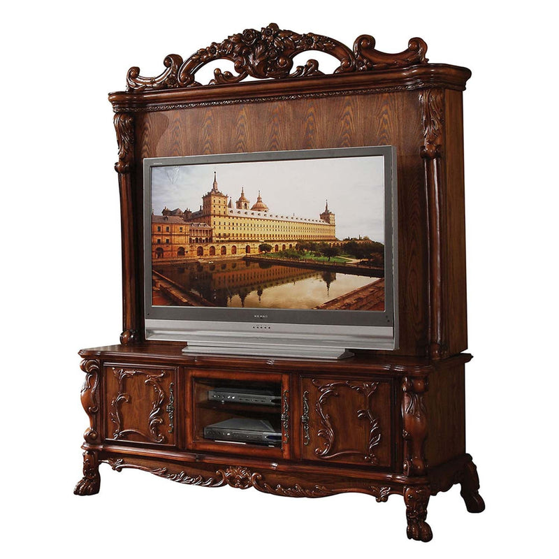 Dresden Entertainment Center, Cherry Oak Finish Acme