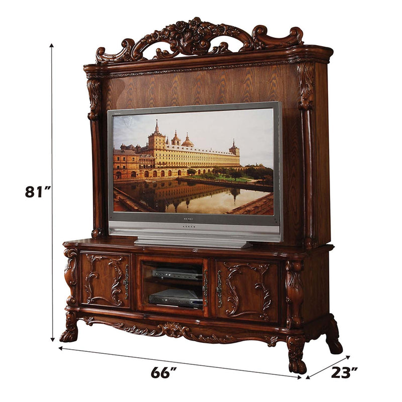 Dresden Entertainment Center, Cherry Oak Finish Acme