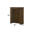 Merrilee II Side Pier, Oak Finish Acme