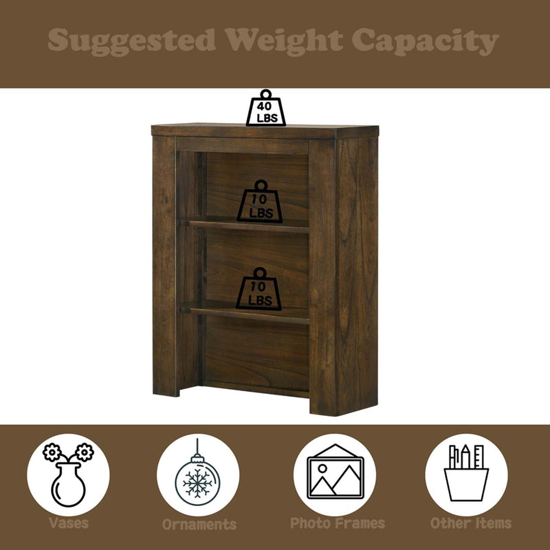 Merrilee II Side Pier, Oak Finish Acme