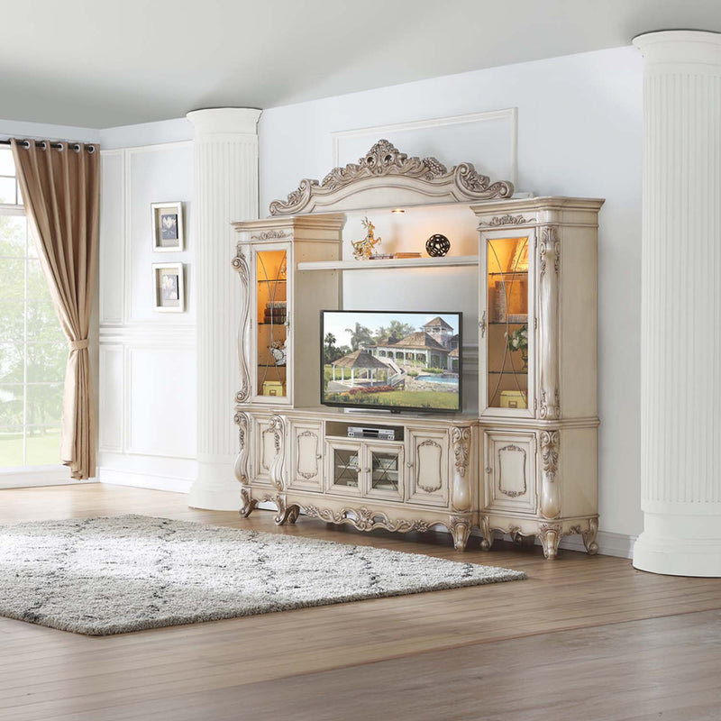 Gorsedd Entertainment Center, Golden Ivory Finish Acme