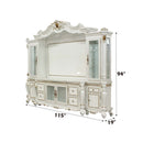 Picardy Entertainment Center, Antique Pearl Finish Acme