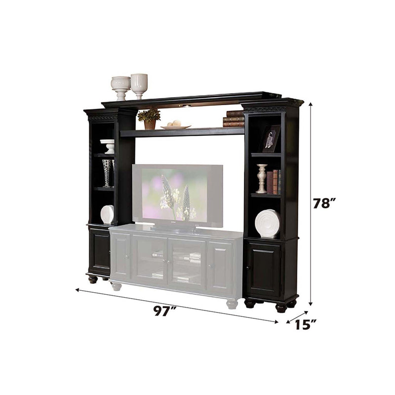 Ferla Entertainment Center Side Pier, Black Acme