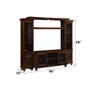 Dita Entertainment Center Side Pier, Walnut Finish Acme