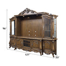 Latisha Entertainment Center, Antique Oak Finish Acme