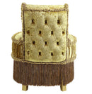 Bernadette Vanity Stool, Gold Finish Acme