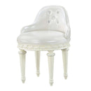 Dorothy Vanity Chair w/Swivel, Ivory Finish Acme