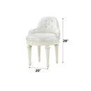Dorothy Vanity Chair w/Swivel, Ivory Finish Acme