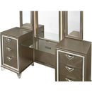 Skylar Vanity Desk & Mirror, Dark Champagne Finish Acme