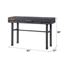 Cargo Vanity Desk, Gunmetal Finish Acme