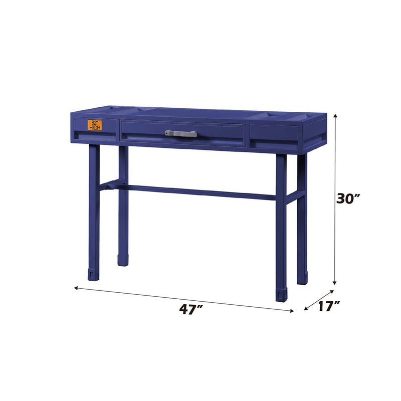 Cargo Vanity Desk, Blue Finish Acme