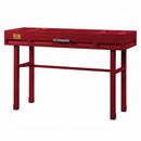 Cargo Vanity Desk, Red Finish Acme