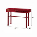 Cargo Vanity Desk, Red Finish Acme
