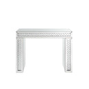 Nysa Vanity Desk, Mirrored & Faux Crystals Acme