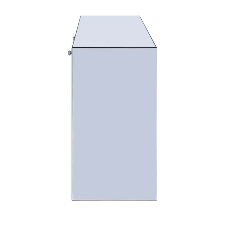 Noralie Vanity Desk, Mirrored & Faux Diamonds Acme