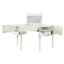 Dorothy Vanity Desk & Mirror, Ivory Finish Acme