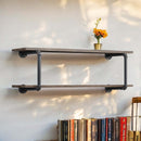 Brantley Wall Rack, Antique Oak & Sandy Gray Finish Acme