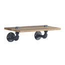 Brantley Wall Rack, Oak & Sandy Black Finish Acme