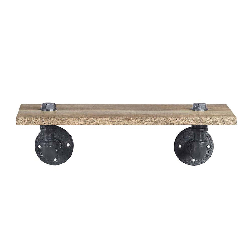 Brantley Wall Rack, Oak & Sandy Black Finish Acme