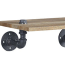 Brantley Wall Rack, Oak & Sandy Black Finish Acme