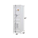 Cargo Wardrobe, White Finish Acme