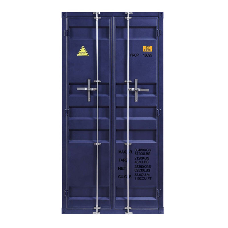 Cargo Wardrobe, Blue Finish Acme